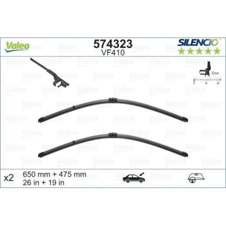 VALEO 574323 Balai d'essuie-glace