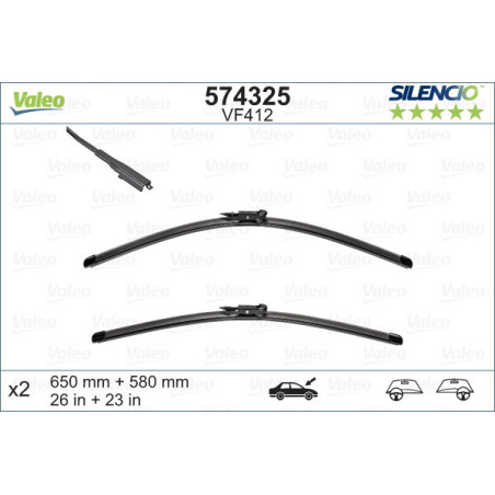 VALEO 574325 Spazzola tergicristallo