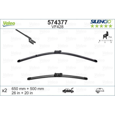 VALEO 574377 Pióro wycieraczki