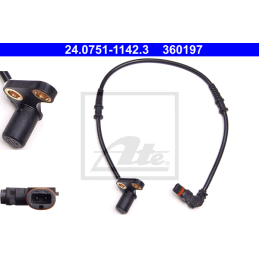 Delantero Derecha Sensor de ABS para Mercedes-Benz C W202 CLK W208 SLK R170 ATE 24.0751-1142.3