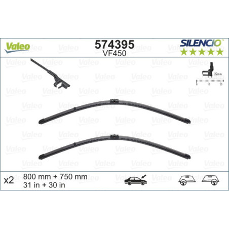 VALEO 574395 Limpiaparabrisas