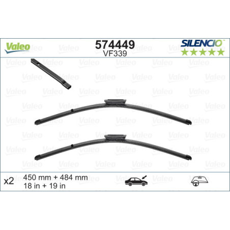 VALEO 574449 Balai d'essuie-glace