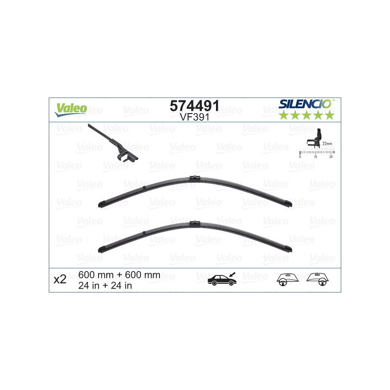 VALEO 574491 Spazzola tergicristallo