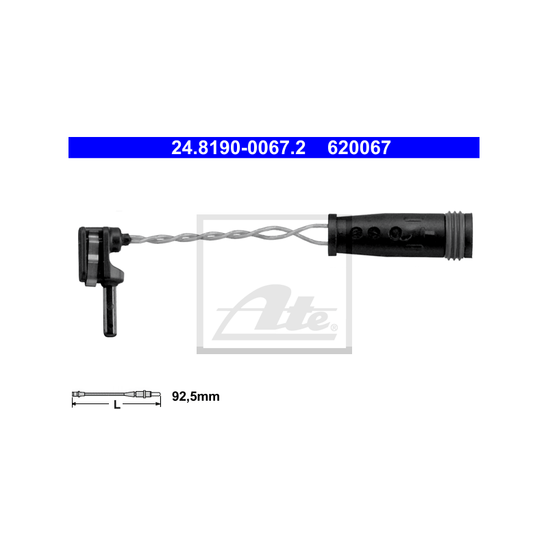 ATE 24.8190-0067.2 Sensore usura pastiglie freni per Mercedes C E A CLA B GLA CLS GLC GLB EQS G EQA