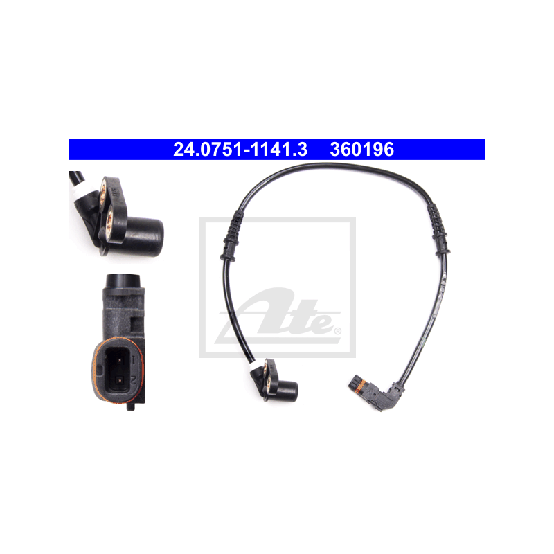 Anteriore Sinistra Sensore ABS per Mercedes-Benz C W202 CLK W208 SLK R170 ATE 24.0751-1141.3