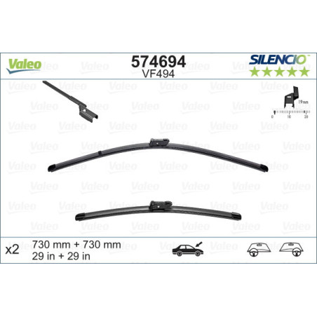 VALEO 574694 Stieracia lišta