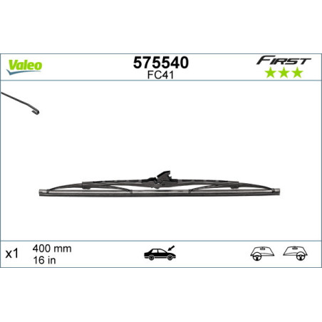 VALEO 575540 Spazzola tergicristallo
