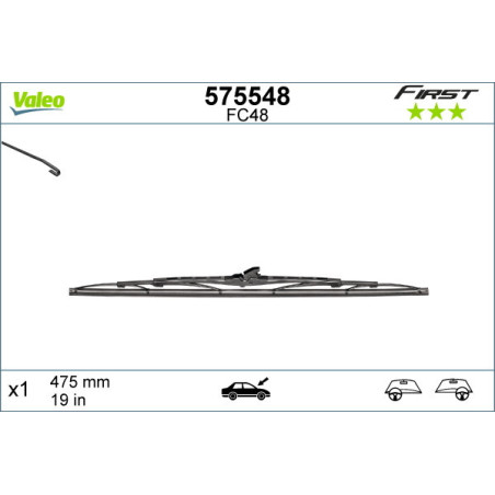 VALEO 575548 Stieracia lišta