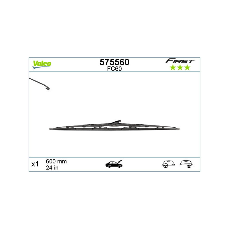 VALEO 575560 Spazzola tergicristallo