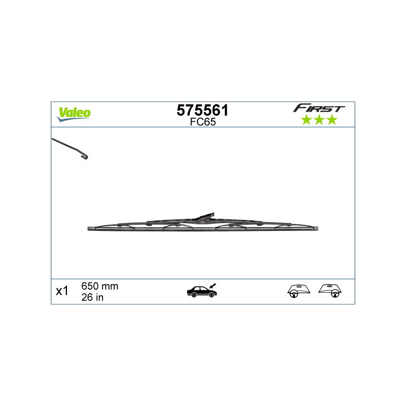 VALEO 575561 Spazzola tergicristallo