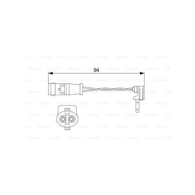 Sensor desgaste pastillas freno para Mercedes BOSCH 1 987 474 553
