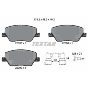 TEXTAR 2239701 Pastiglie freno anteriore per Tipo Neon
