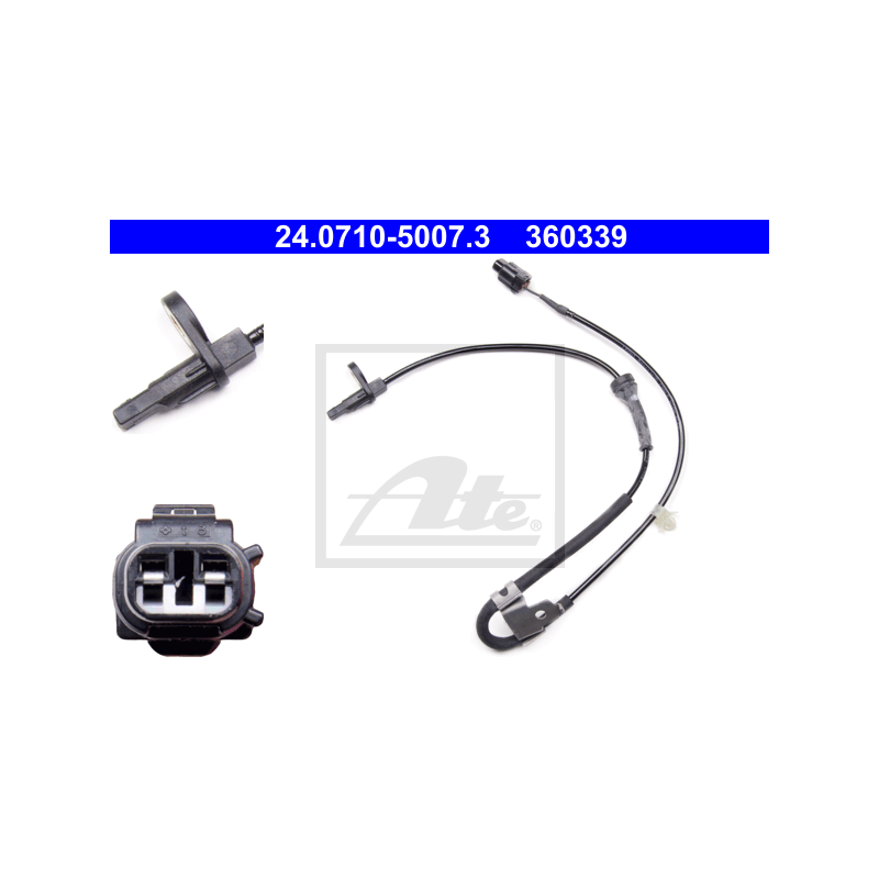 Delantero Izquierda Sensor de ABS para Opel Agila B Suzuki Splash ATE 24.0710-5007.3