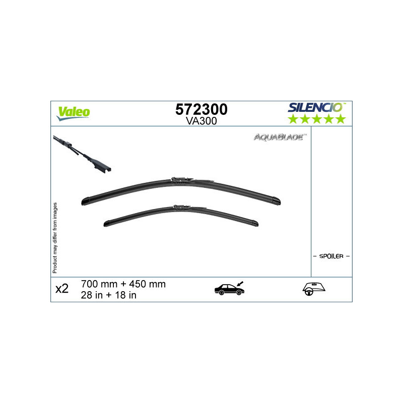 VALEO 572300 Pióro wycieraczki