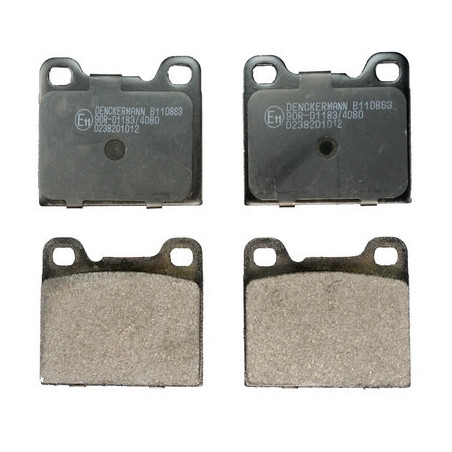 DENCKERMANN B110863 Klocki hamulcowe Tył dla