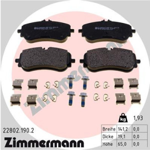 ZIMMERMANN 22802.190.2 Brzdové platničky