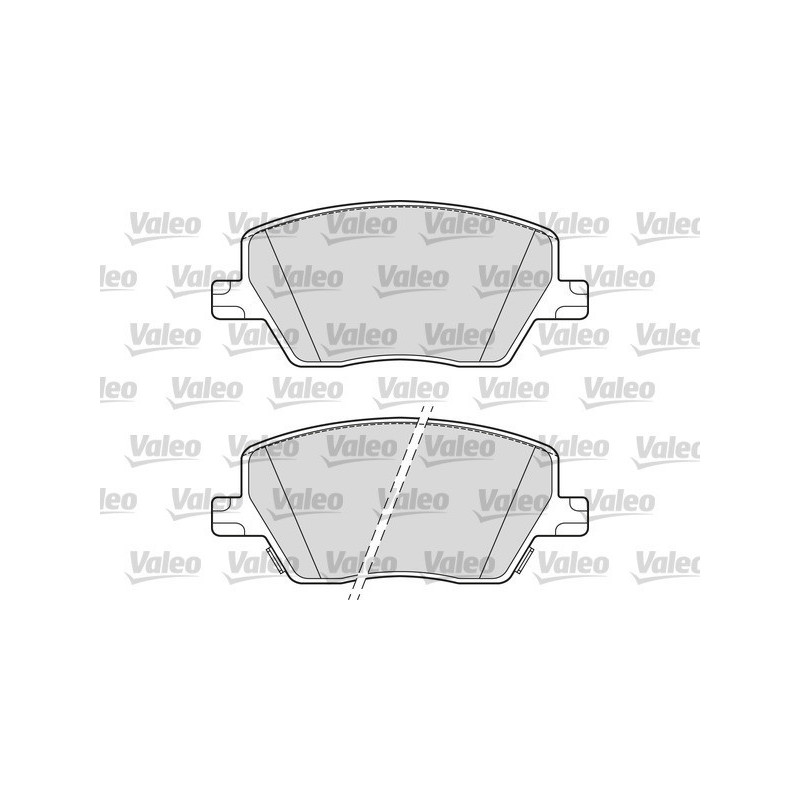 VALEO 302319 Brzdové platničky Predné pre