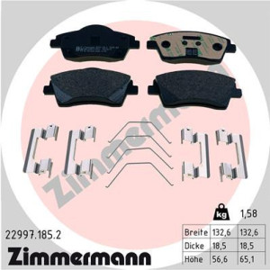 ZIMMERMANN 22997.185.2 Brake Pads Set Front for