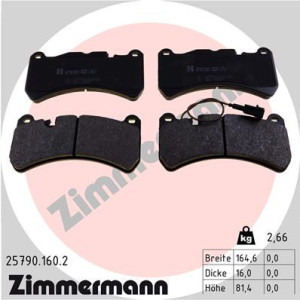 ZIMMERMANN 25790.160.2 Klocki hamulcowe Przód dla