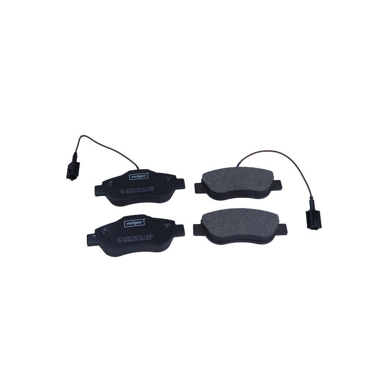 MAXGEAR 19-3673 Brake Pads Set Front for 500 Ka