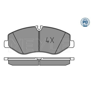 MEYLE 025 220 6221/PD Pastillas de freno delantero para Mercedes Vito V EQV