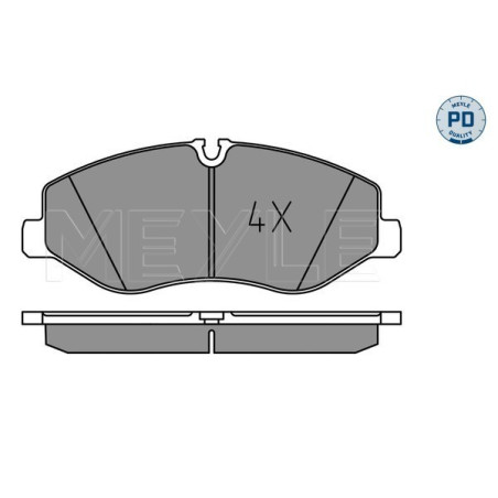 MEYLE 025 220 6221/PD Brake Pads Set Front for Mercedes Vito V EQV