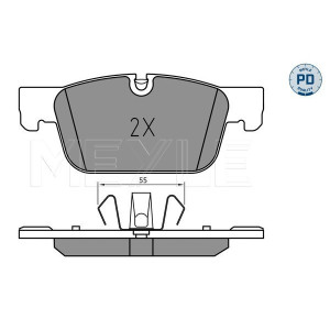 MEYLE 025 220 9817/PD Pastiglie freno anteriore per Volvo V90 XC60 S90 V60 S60