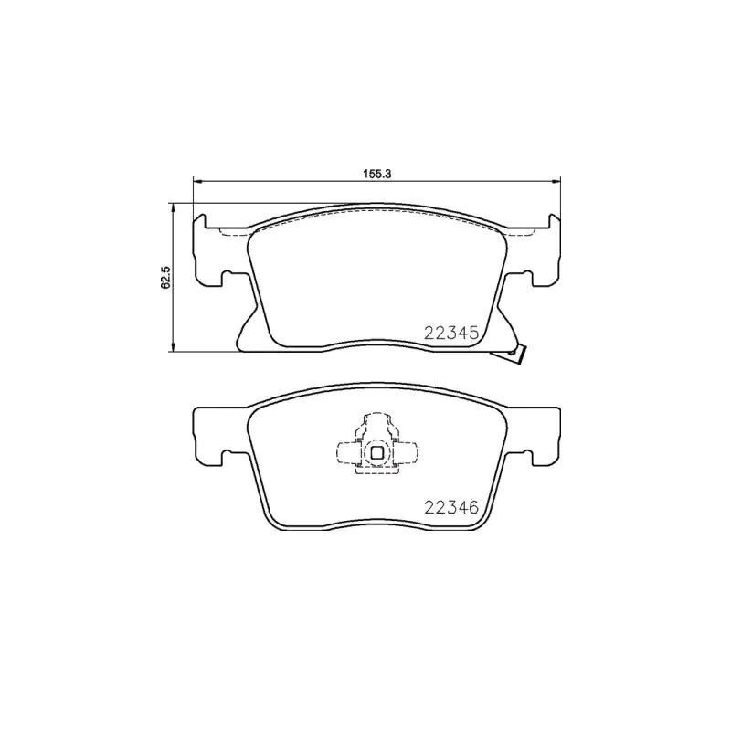 BREMBO P 59 091 Brake Pads Set Front for Astra Cruze