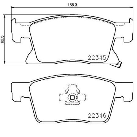 BREMBO P 59 091 Brake Pads Set Front for Astra Cruze
