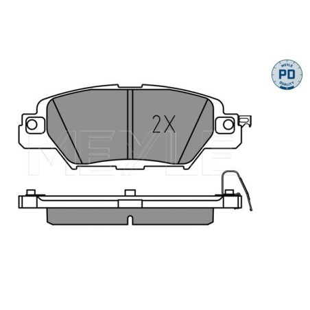 MEYLE 025 223 3214/PD Brake Pads Set Rear for Mazda CX-5