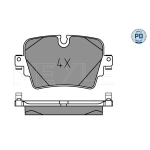 MEYLE 025 257 4217/PD Pastillas de freno trasero para Jaguar F-Type XJ