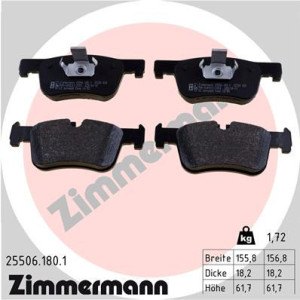 ZIMMERMANN 25506.180.1 Pastiglie freno