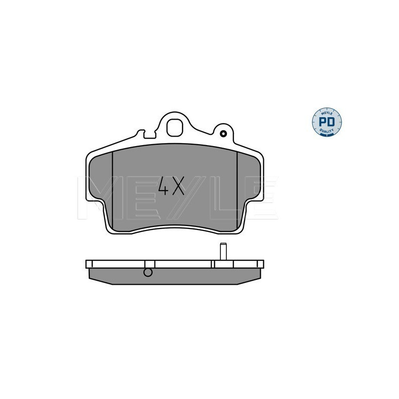MEYLE 025 219 3715/PD Plaquettes de frein avant pour Porsche Boxster