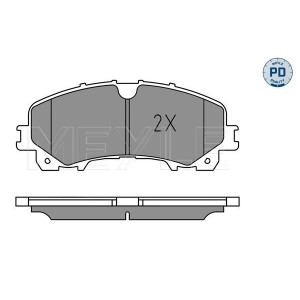 MEYLE 025 221 1716/PD Pastiglie freno anteriore per X-Trail Q50 Koleos Q60