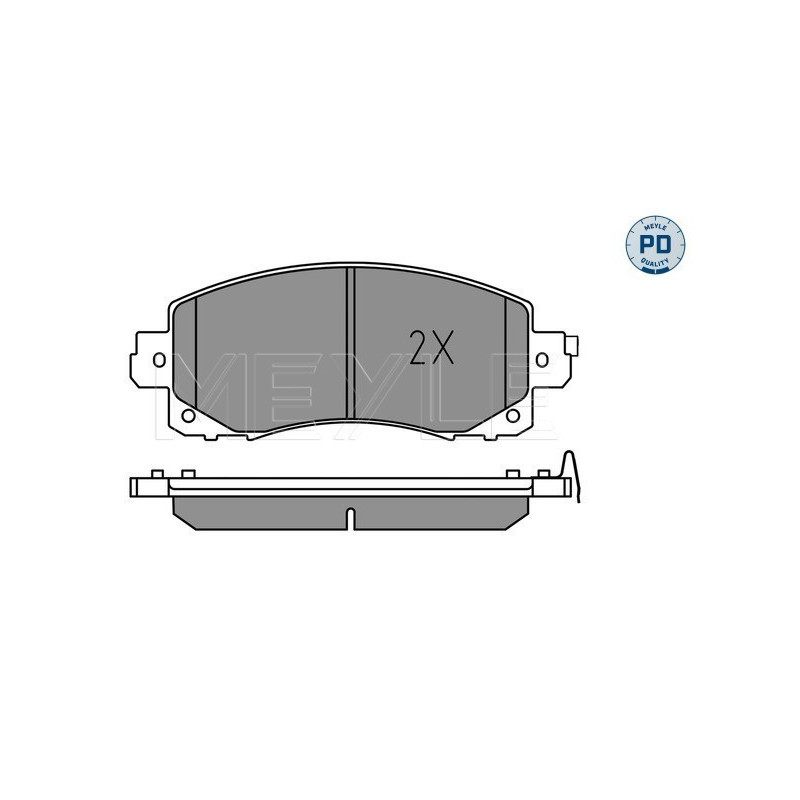MEYLE 025 222 0117/PD Pastiglie freno anteriore per Forester XV Impreza