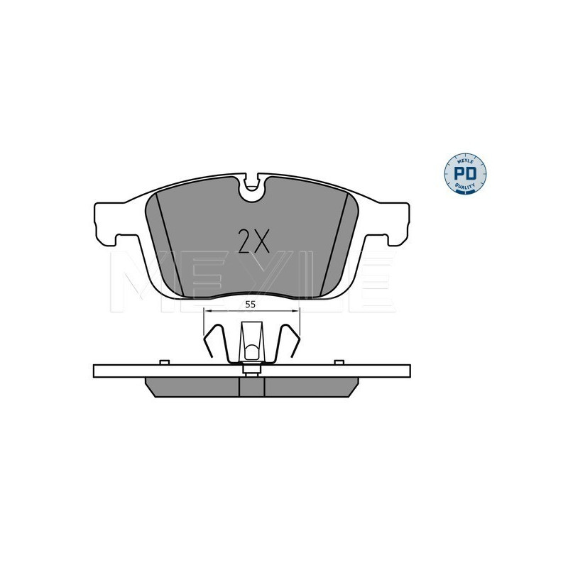 MEYLE 025 223 8619/PD Pastiglie freno anteriore per Volvo XC60