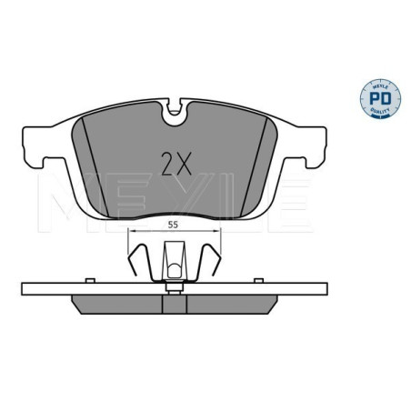 MEYLE 025 223 8619/PD Pastiglie freno anteriore per Volvo XC60