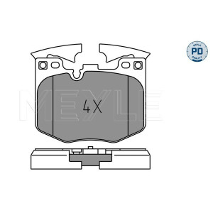 MEYLE 025 224 2520/PD Brzdové platničky predné pre 5 3 X3 4 6 7 X4 8 X7 Z4 i4 iX Supra X5 X6