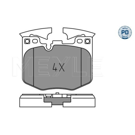 MEYLE 025 224 2520/PD Plaquettes de frein avant pour 5 3 X3 4 6 7 X4 8 X7 Z4 i4 iX Supra X5 X6