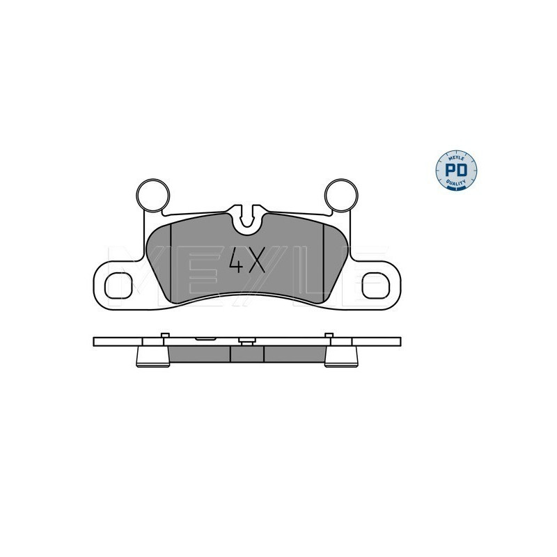 MEYLE 025 251 4316/PD Plaquettes de frein arrière pour Porsche Cayenne