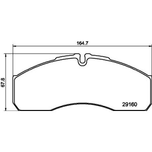 HELLA 8DB 355 005-401 Brake Pads Set Front for