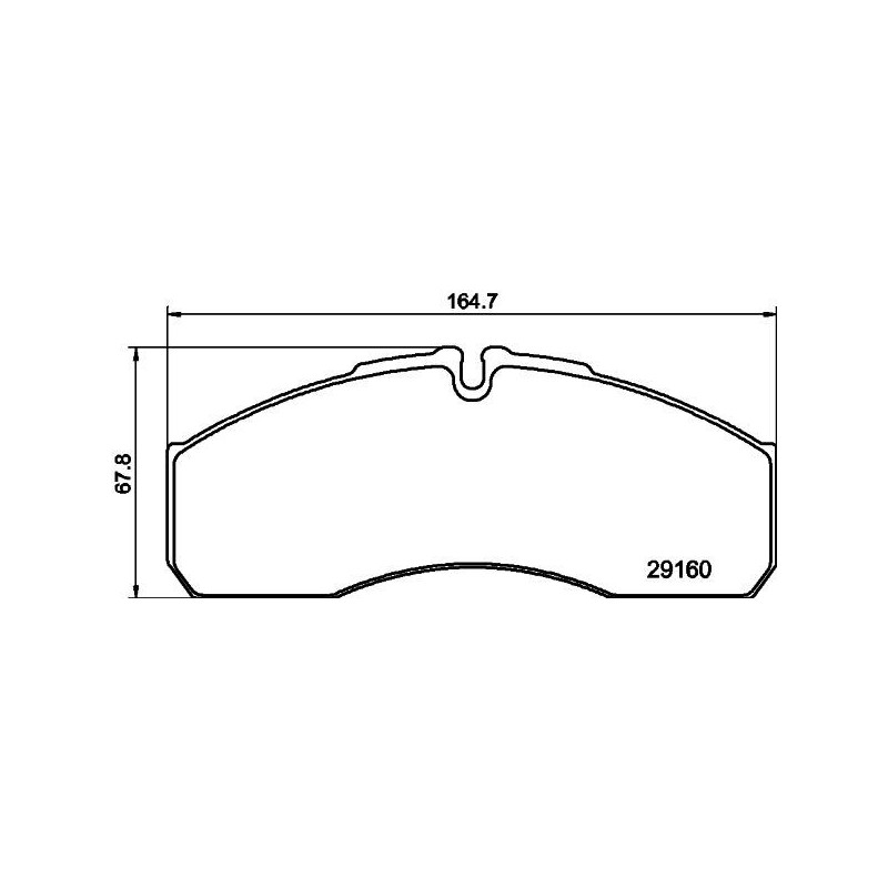 HELLA 8DB 355 005-401 Brzdové platničky Predné pre