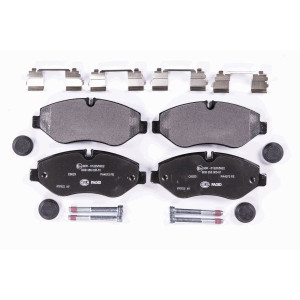 HELLA 8DB 355 005-511 Brzdové platničky Predné pre
