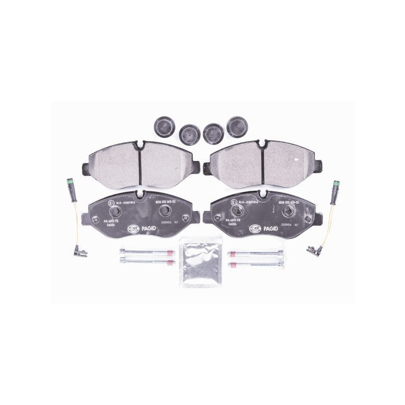 HELLA 8DB 355 005-521 Klocki hamulcowe Przód dla