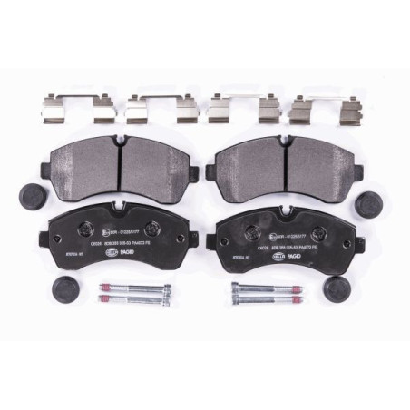 HELLA 8DB 355 005-531 Brzdové platničky Predné pre