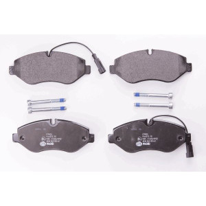HELLA 8DB 355 005-611 Brzdové platničky Predné pre