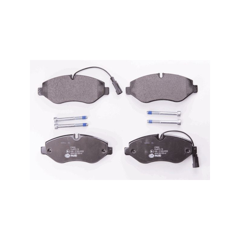 HELLA 8DB 355 005-611 Plaquettes de frein Avant pour
