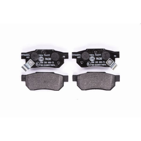 HELLA 8DB 355 005-731 Plaquettes de frein Arrière pour