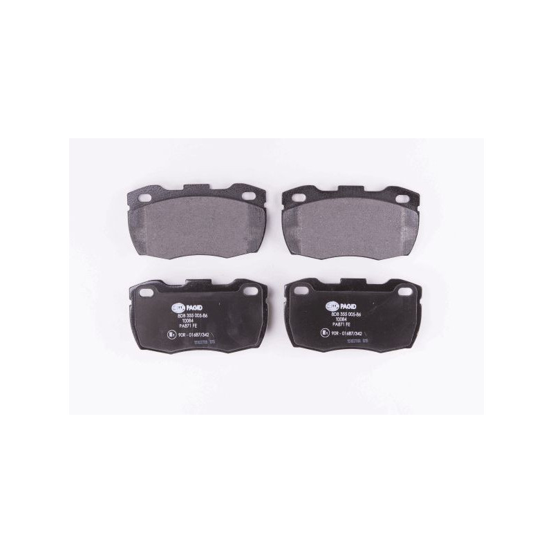 HELLA 8DB 355 005-861 Plaquettes de frein Avant pour