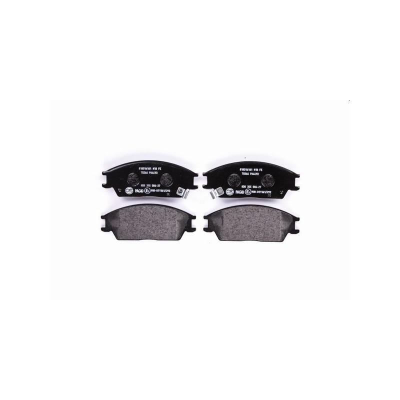 HELLA 8DB 355 006-271 Brzdové platničky Predné pre